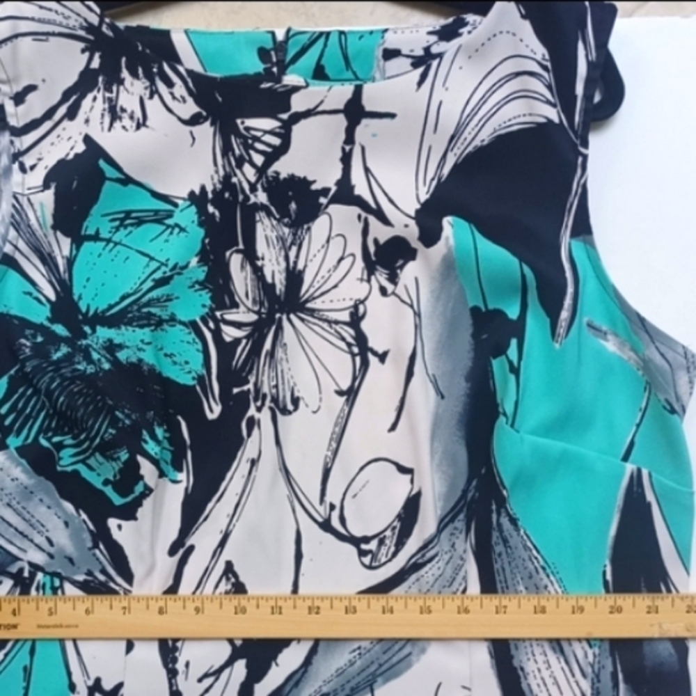 Connected Apparel Floral Print Sleeveless Dress - Picture 9 of 12